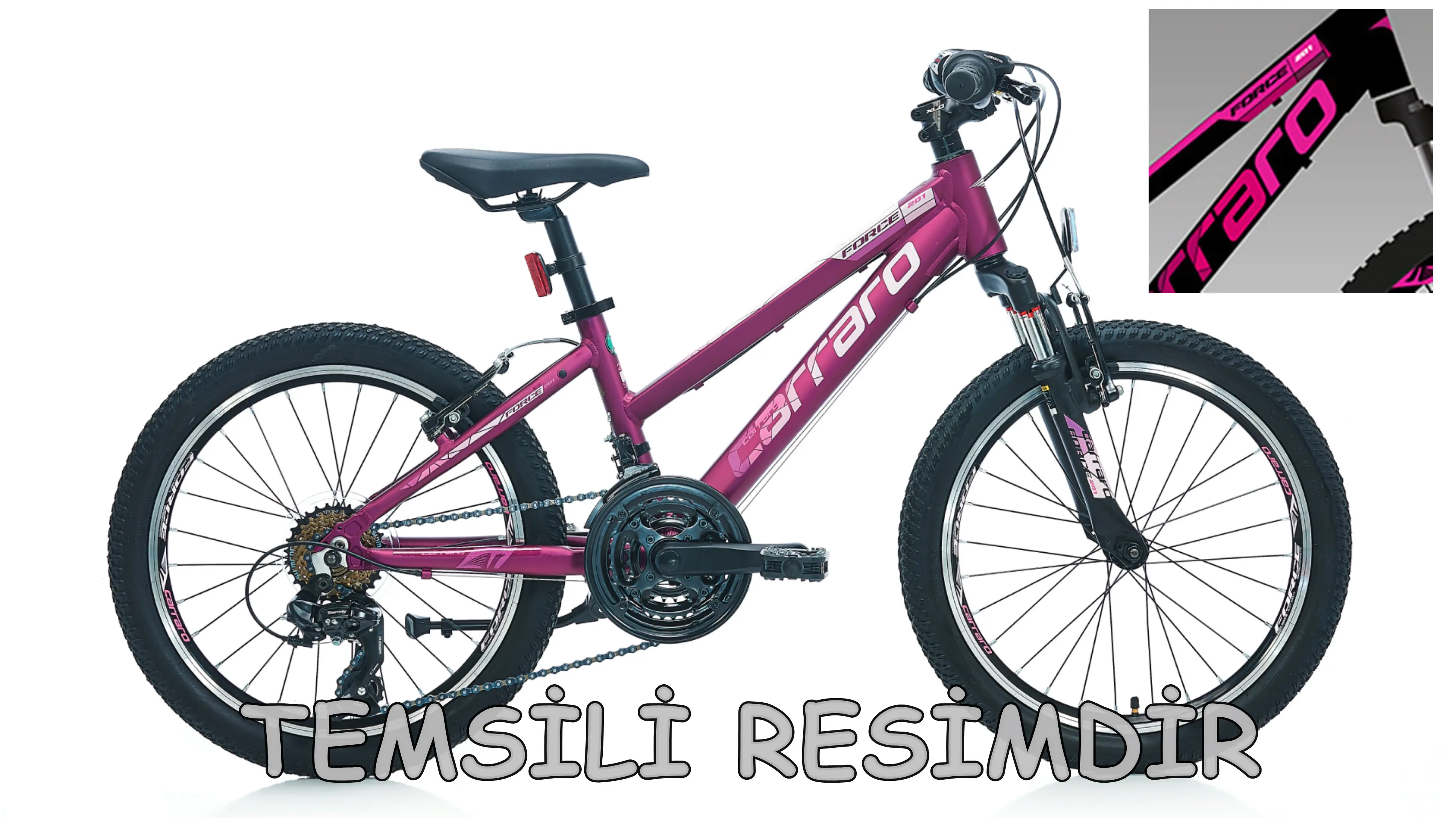 CARRARO FORCE 201 20 JANT KIZ ÇOCUK BİSİKLETİ - 1