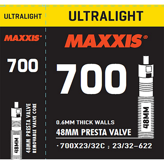 MAXXIS ULTRALIGHT TUBE 700x23/32C 48mm PRESTA İÇ LASTİK