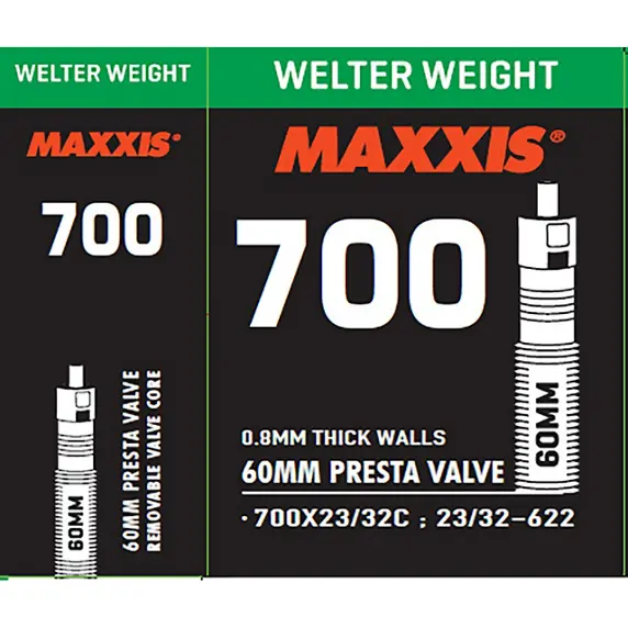 MAXXIS WELTER WEIGHT 700x23/32C PRESTA 60mm İÇ LASTİK - 1
