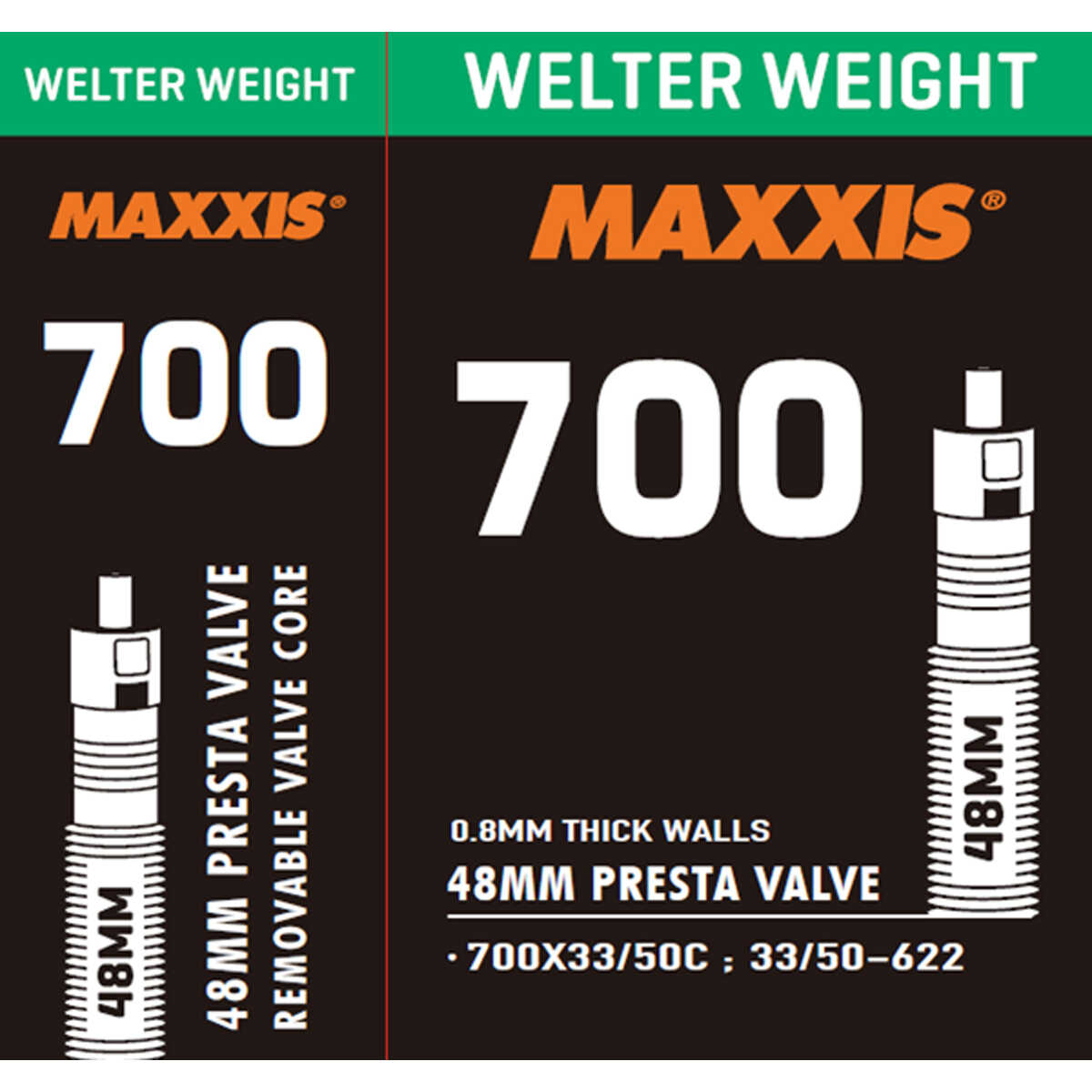 MAXXIS WELTER WEIGHT 700X33/50C PRESTA 48MM İÇ LASTİK