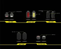 MOON ZİRCON R C1 90 LÜMEN USB ARKA FAR - 9
