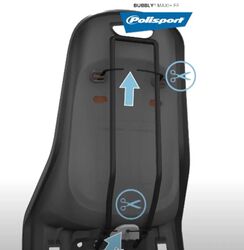 POLISPORT BUBBLY MAXI PLUS FF BAGAJ ÜSTÜ ÇOCUK TAŞIYICI - 2