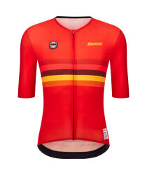 SANTINI UCI WORLD CHAMPION SPAIN KISA KOL FORMA - SANTINI