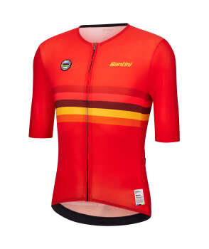 SANTINI UCI WORLD CHAMPION SPAIN KISA KOL FORMA - 2