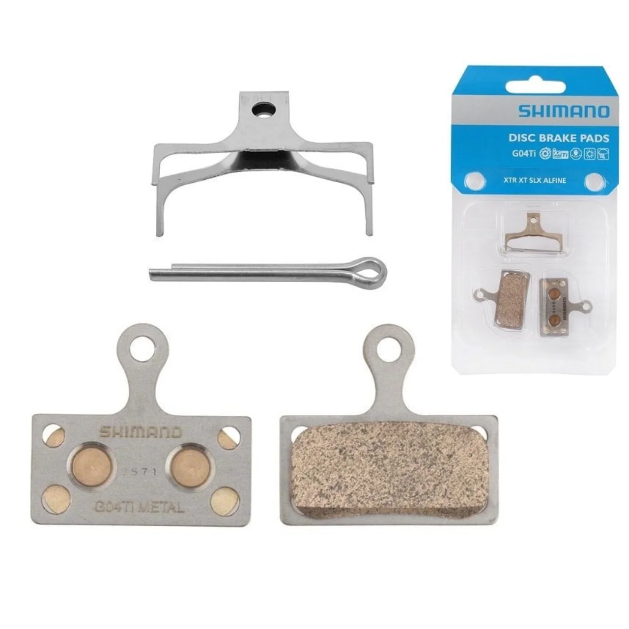 SHIMANO G04Ti DİSK FREN BALATASI - YAY/PİM DAHİL - SHIMANO