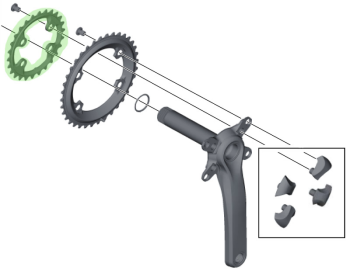 SHIMANO XTR FC-M9020-2 FC-M9000-2 FC-M9020-B2 için 26T AYNAKOL DİŞLİSİ - 2