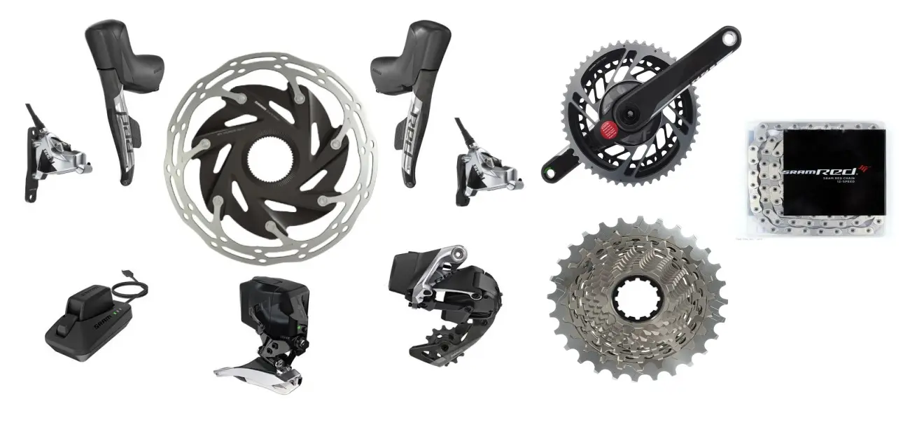 SRAM RED AXS 2x12 POWERMETRE HİDROLİK DISK GRUP SET - Thumbnail