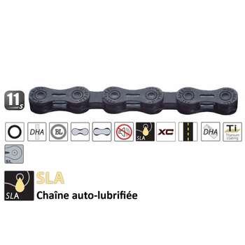 YBN SLA110TI TITANIUM 11 VİTES 110 BAKLA KUTUSUZ ZİNCİR - 2